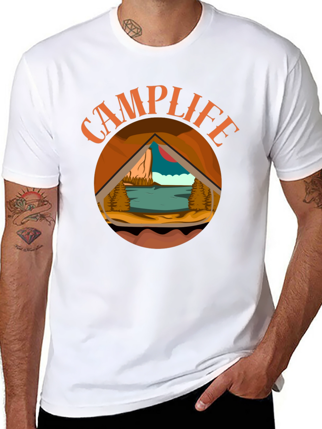 Camp Life Graphic Tee - Outdoor Adventure Shirt