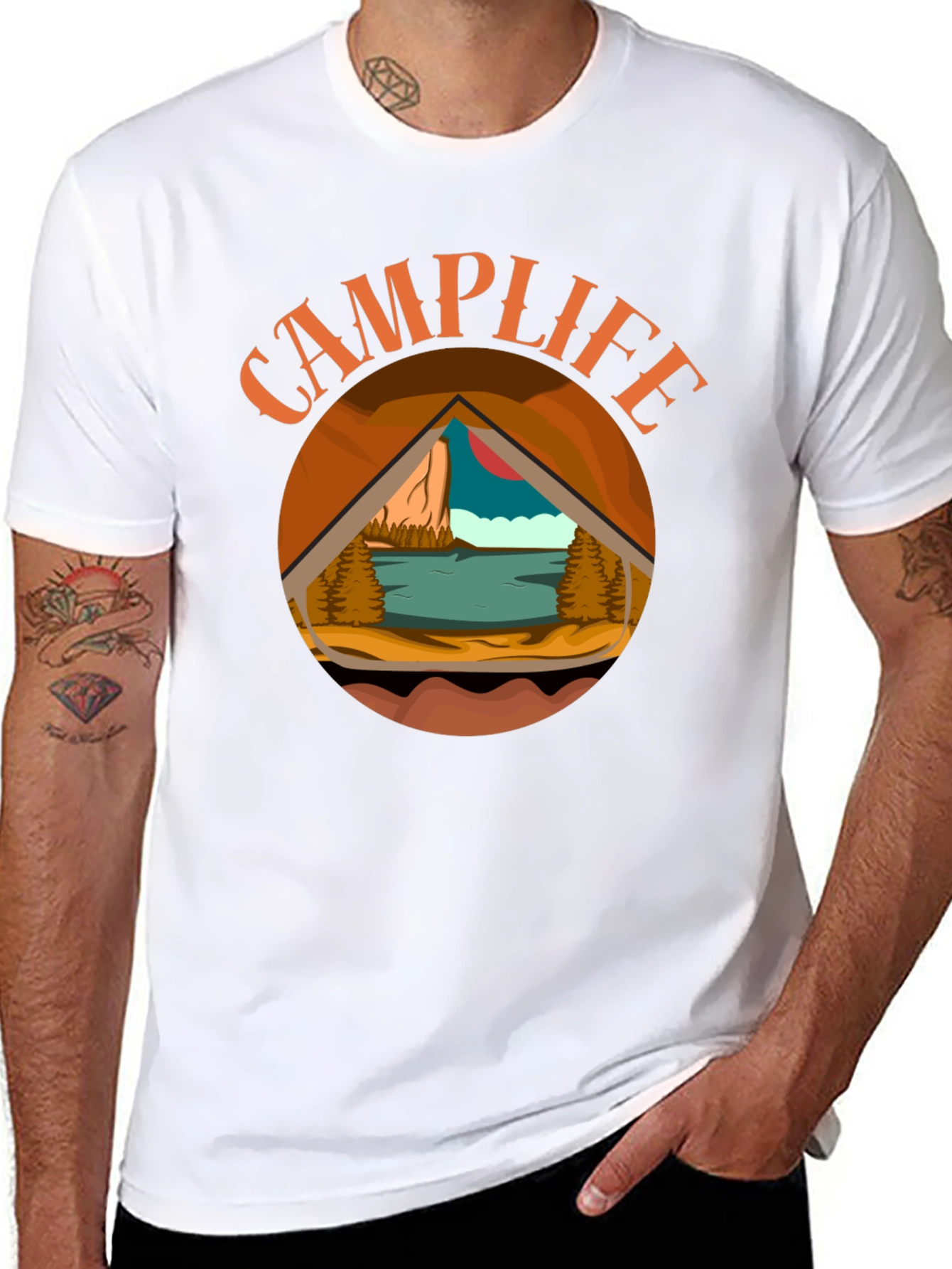 Camp Life Graphic Tee - Outdoor Adventure Shirt