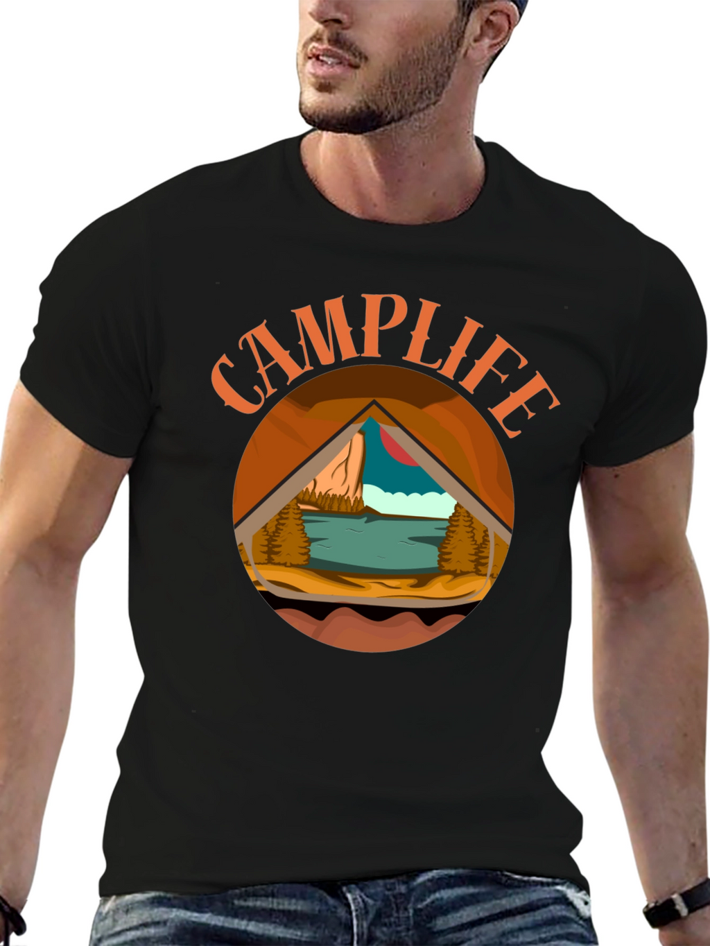 Camp Life Graphic Tee - Outdoor Adventure Shirt