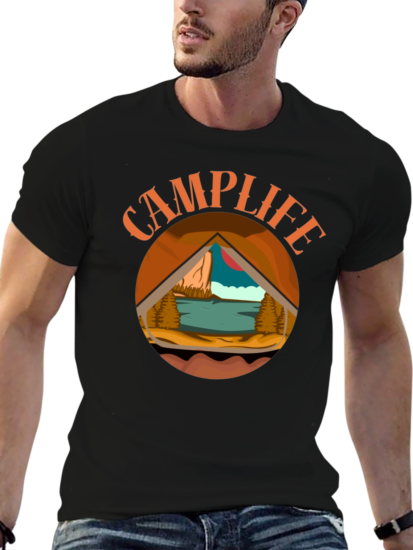 Camp Life Graphic Tee - Outdoor Adventure Shirt