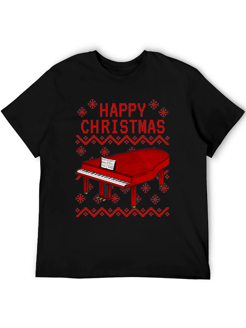 Happy Christmas Piano T-Shirt