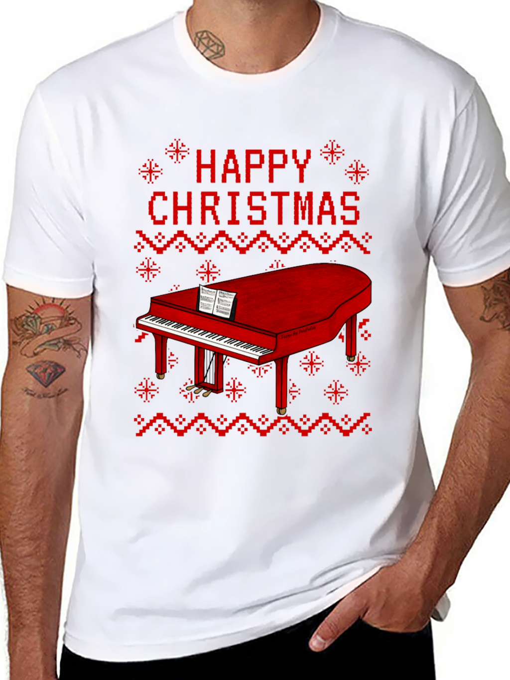 Happy Christmas Piano T-Shirt