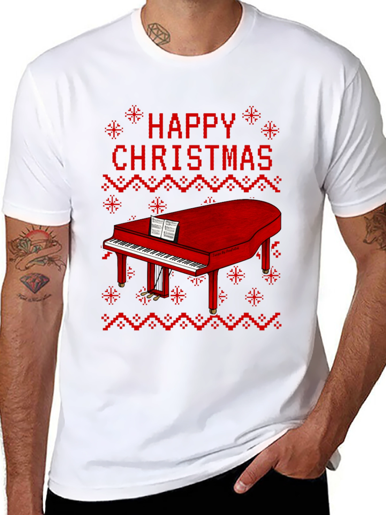 Happy Christmas Piano T-Shirt