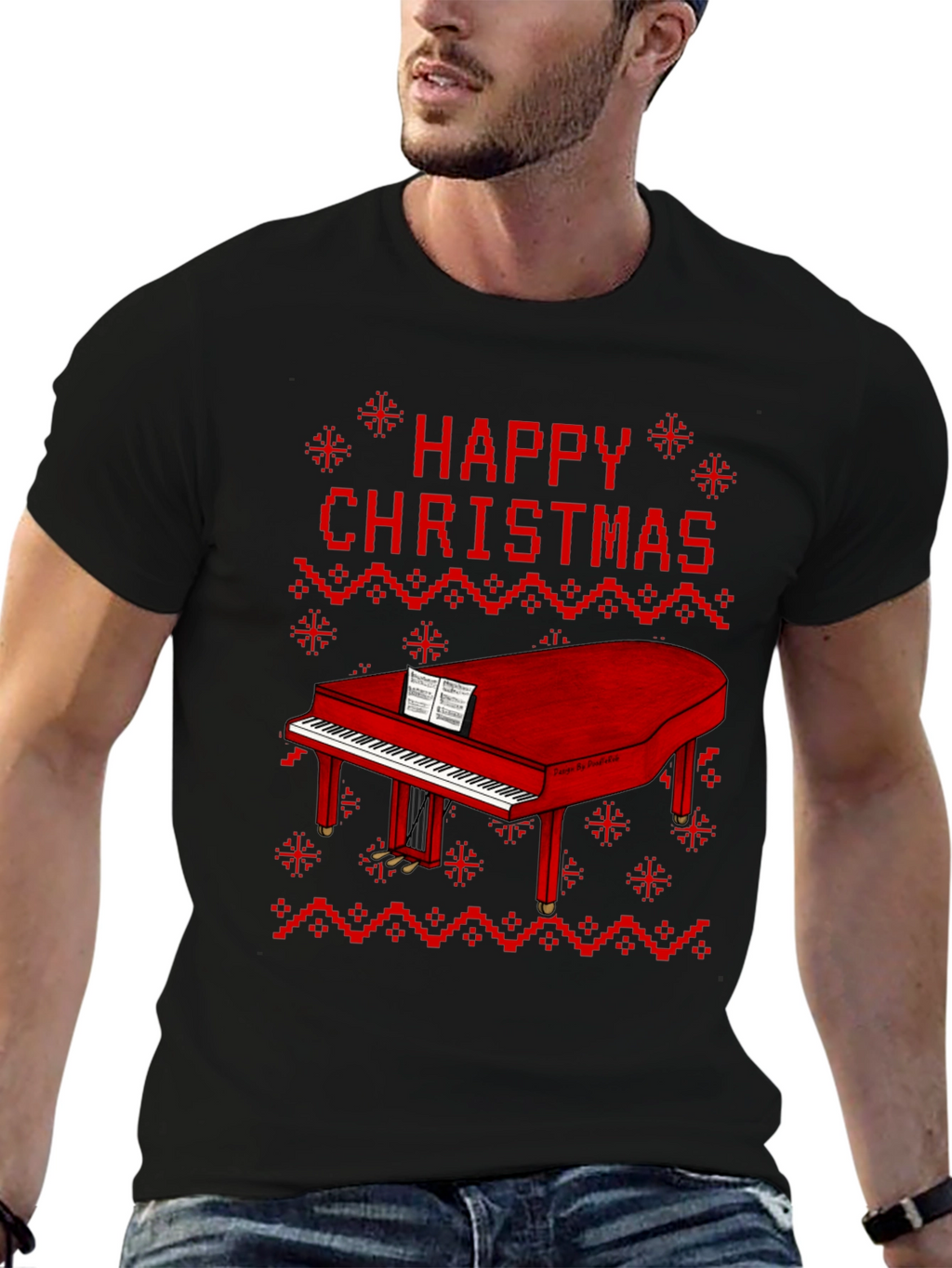 Happy Christmas Piano T-Shirt