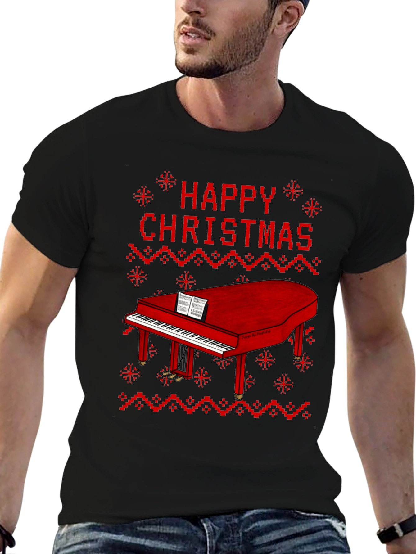 Happy Christmas Piano T-Shirt