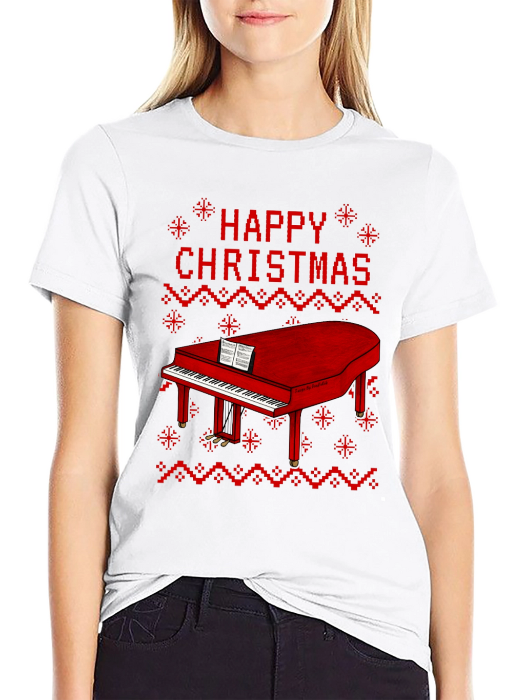 Happy Christmas Piano T-Shirt