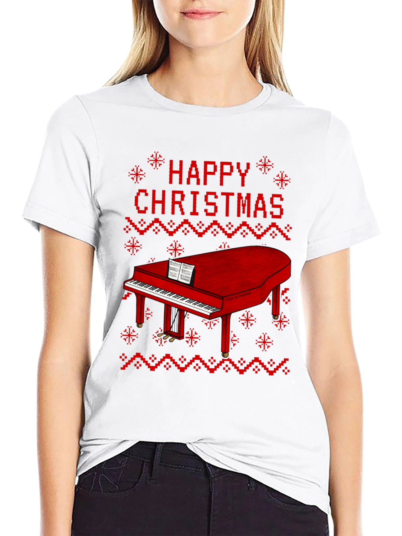Happy Christmas Piano T-Shirt