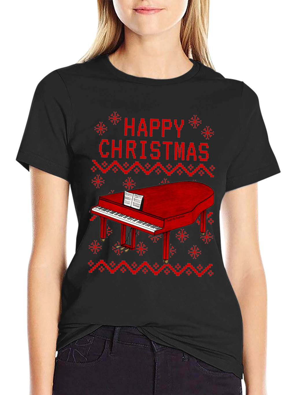 Happy Christmas Piano T-Shirt