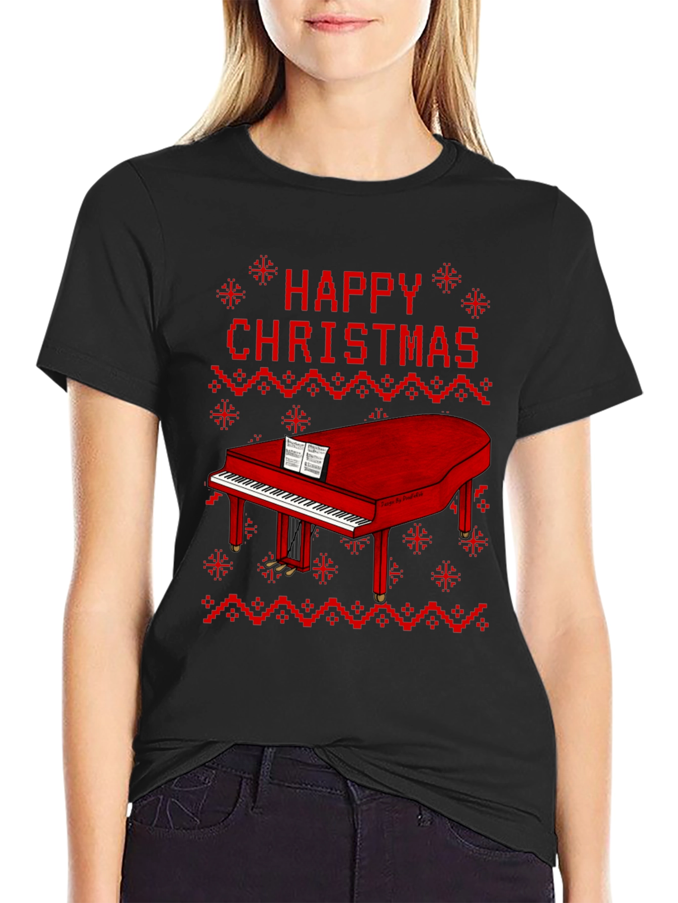 Happy Christmas Piano T-Shirt