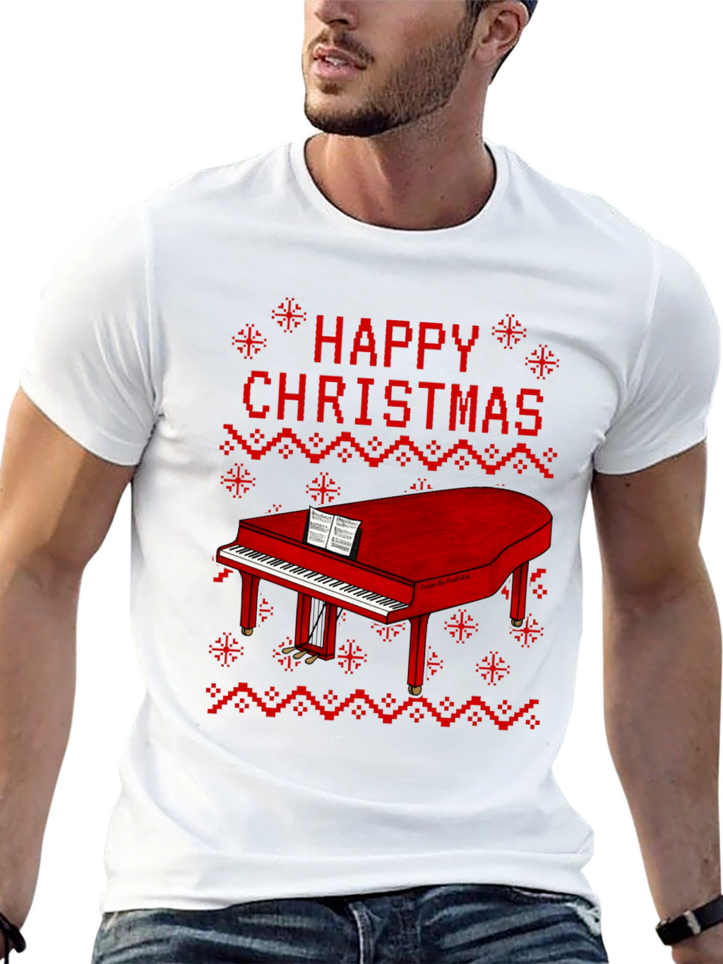 Happy Christmas Piano T-Shirt