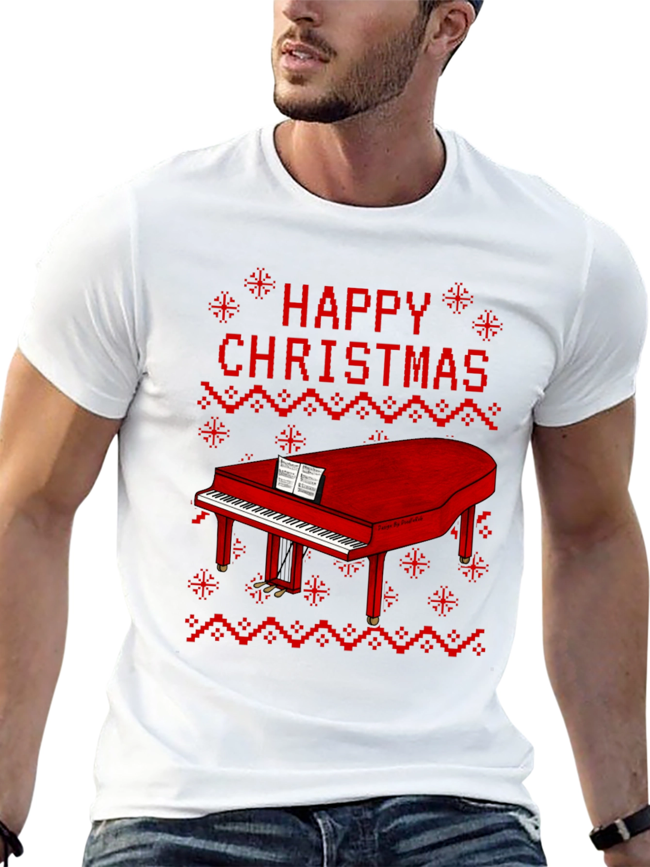 Happy Christmas Piano T-Shirt