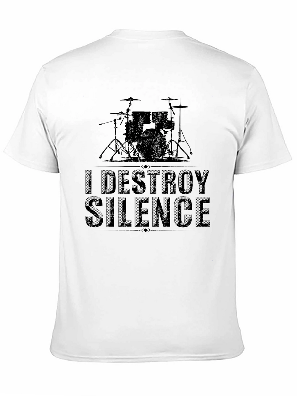 I Destroy Silence Drummer T-Shirt - Black
