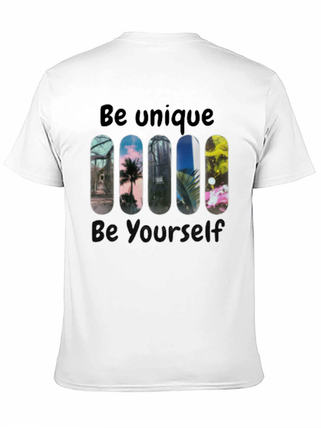 Unique Skateboard Design Graphic Tee
