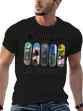 Unique Skateboard Design Graphic Tee