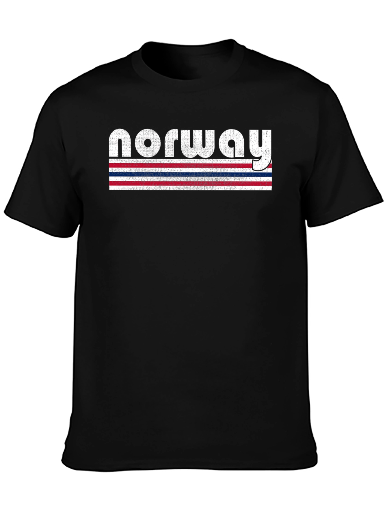 Norway Flag Striped T-Shirt