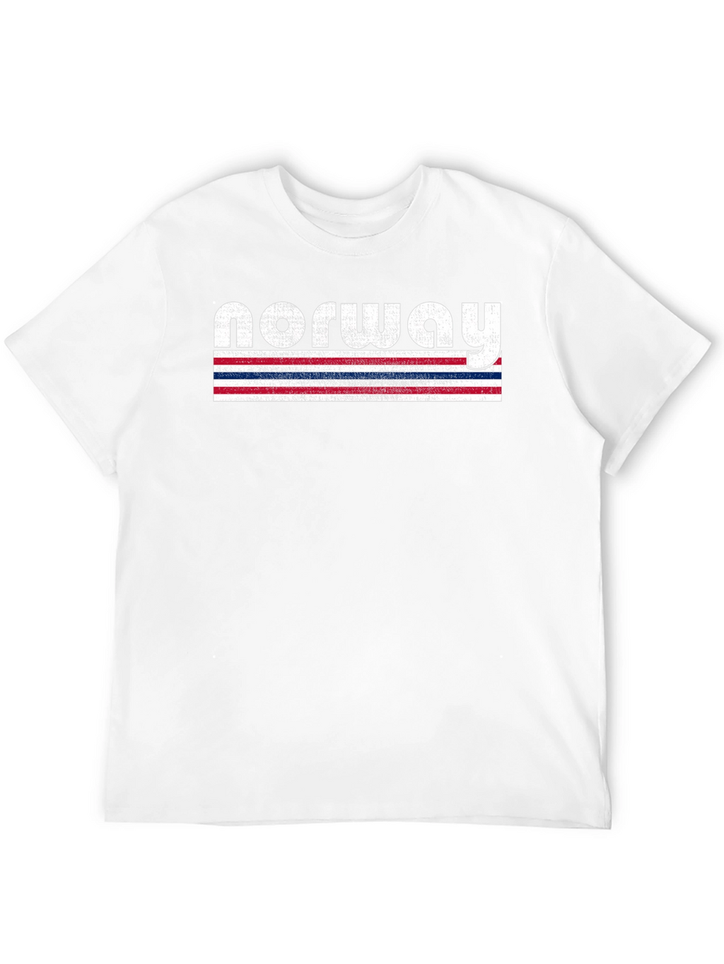 Norway Flag Striped T-Shirt