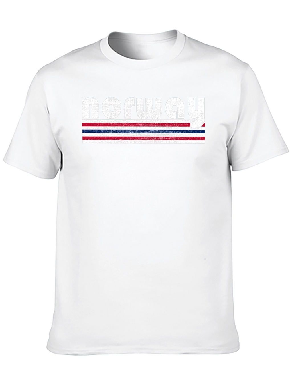 Norway Flag Striped T-Shirt