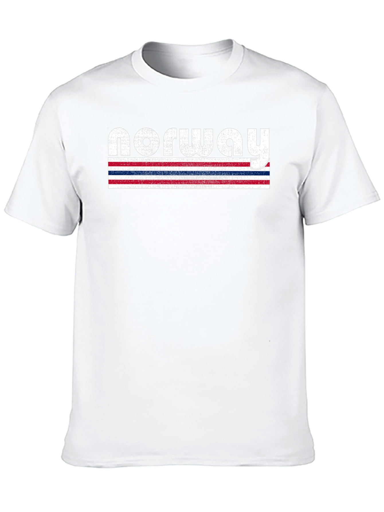 Norway Flag Striped T-Shirt