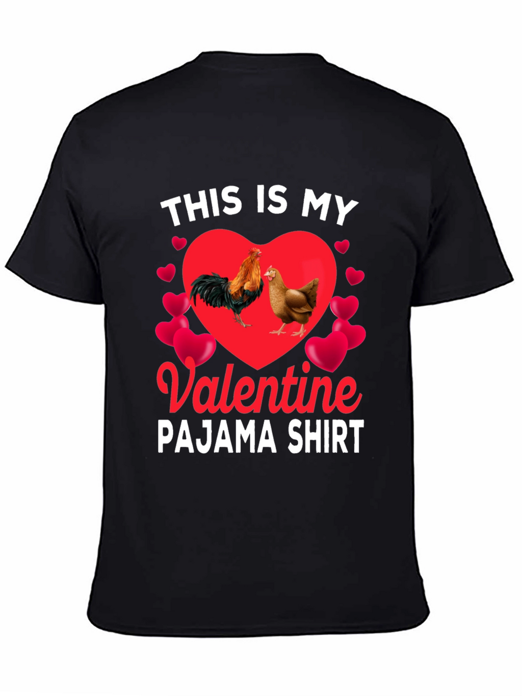 Valentine Chicken Pajama Shirt