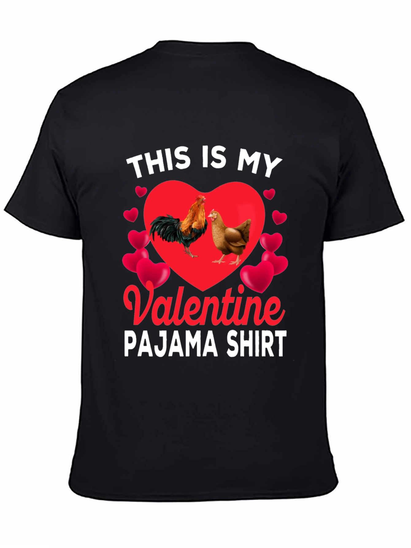 Valentine Chicken Pajama Shirt
