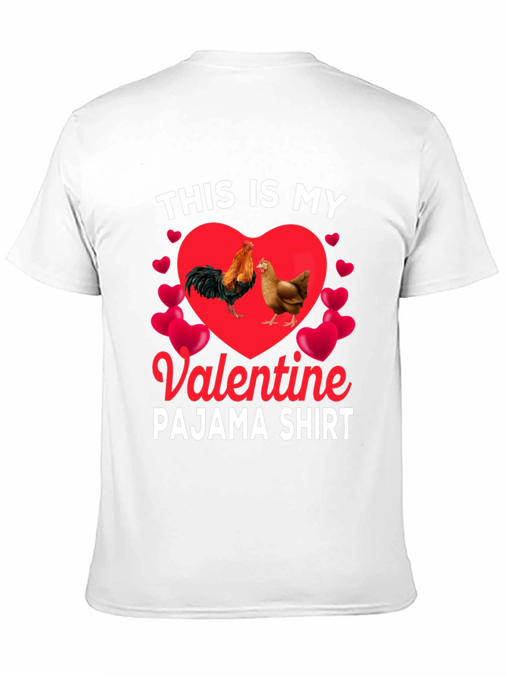 Valentine Chicken Pajama Shirt