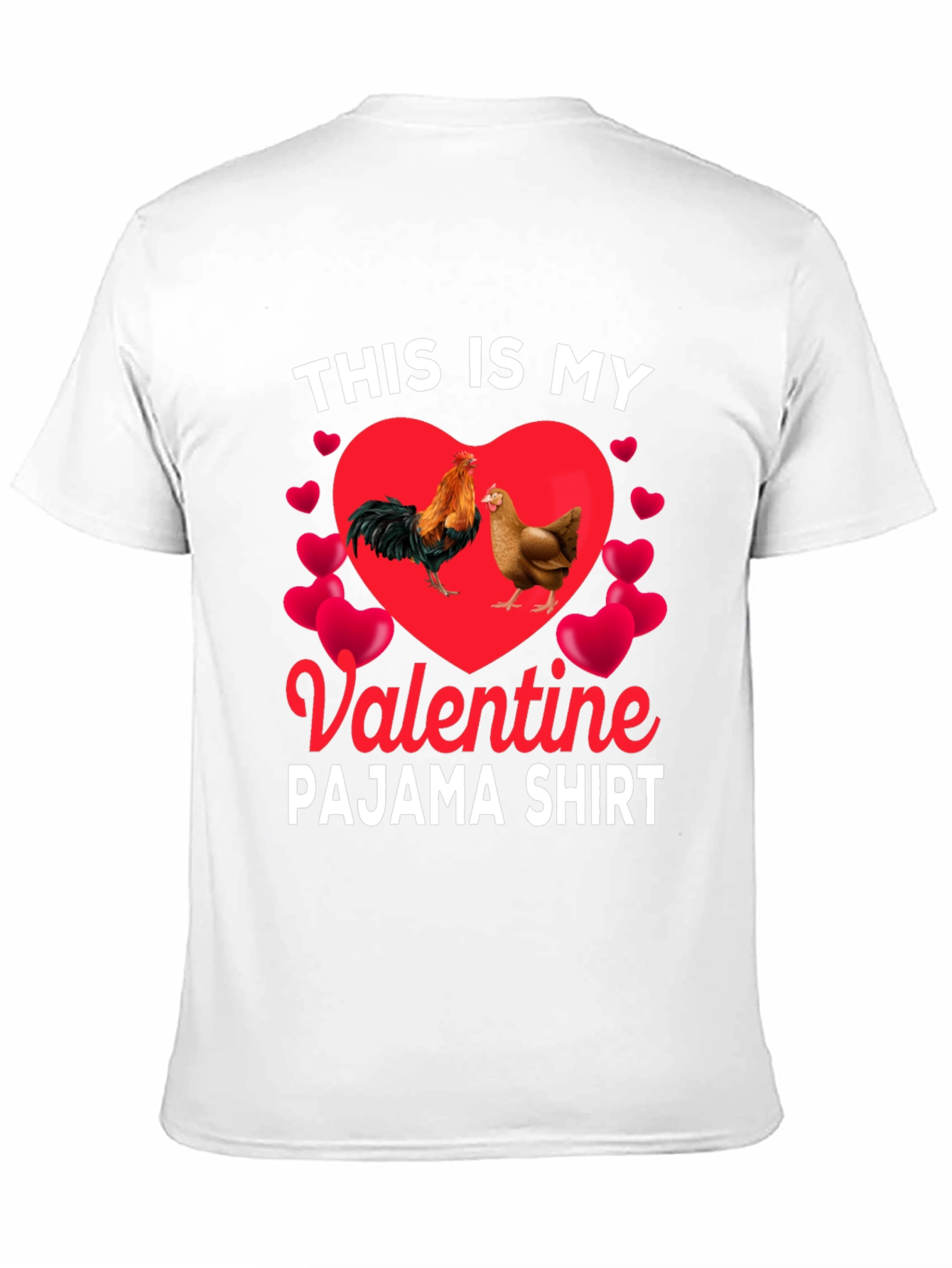 Valentine Chicken Pajama Shirt
