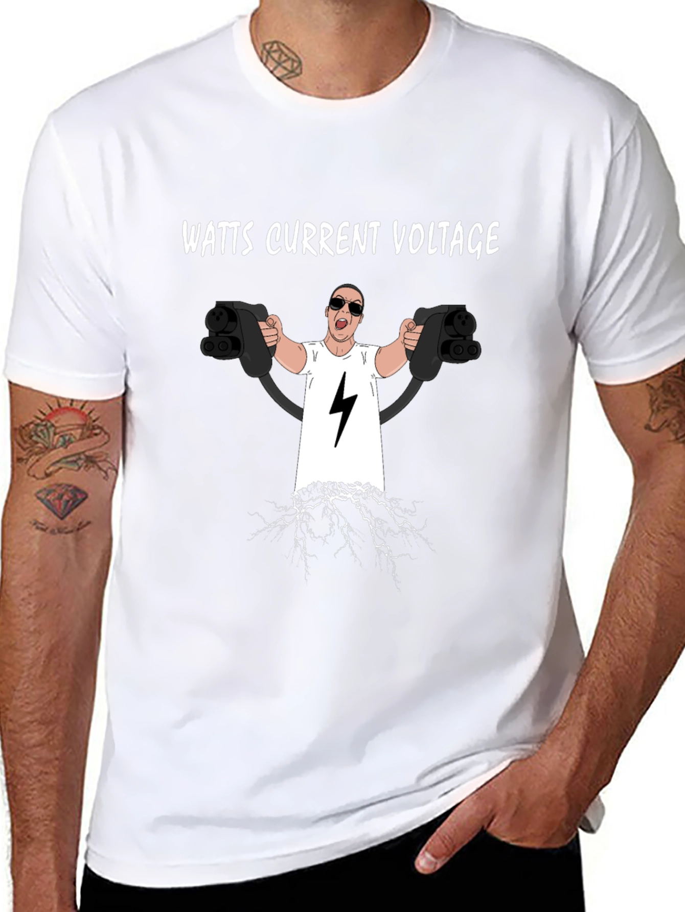 Watts Current Voltage Electric Car T-Shirt