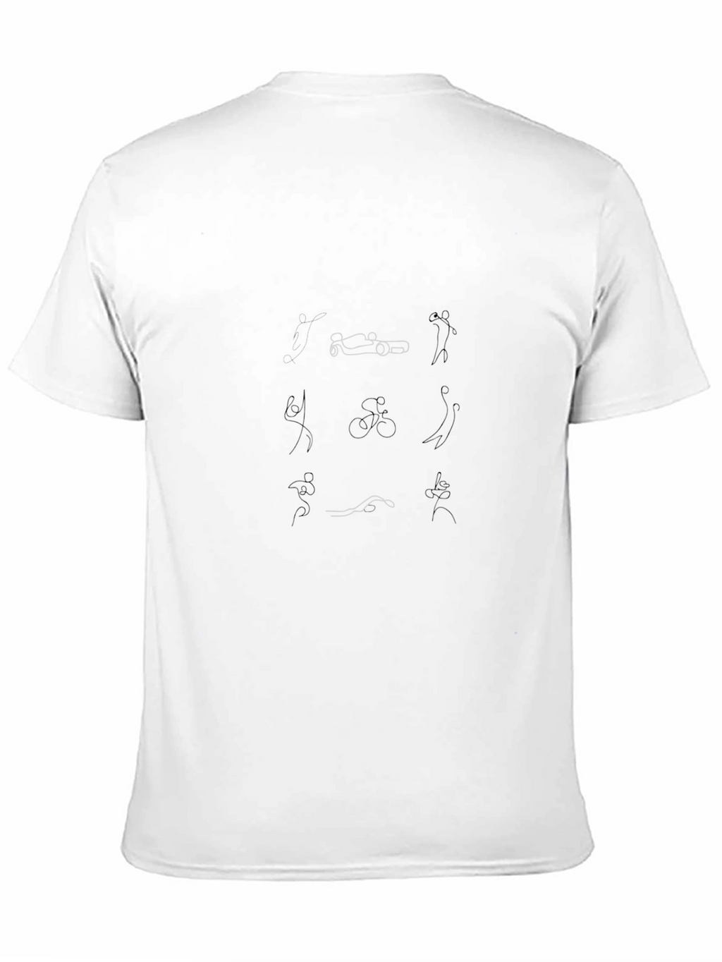 Sports Icons Black T-Shirt
