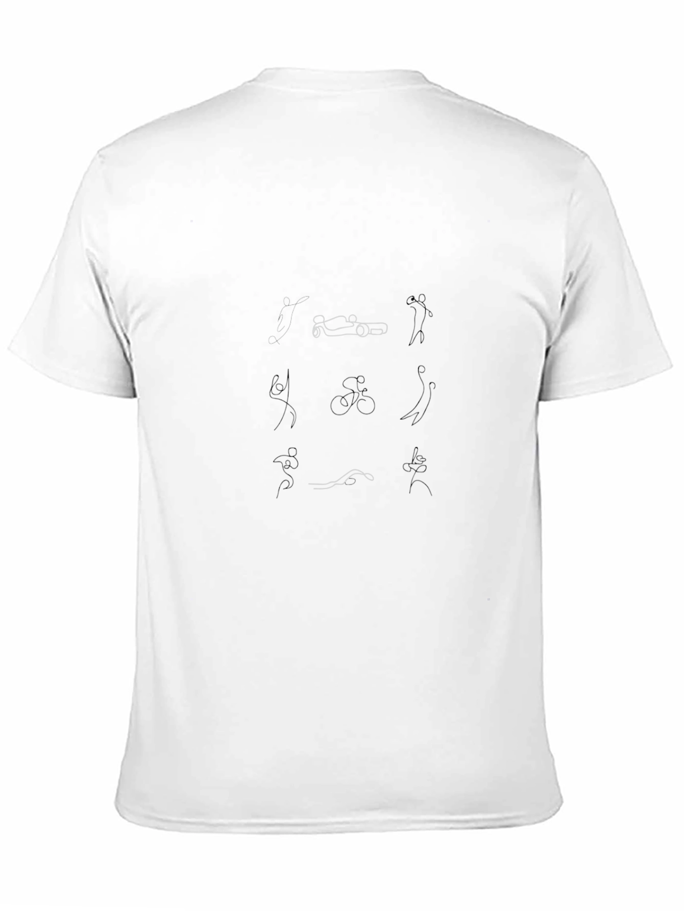 Sports Icons Black T-Shirt
