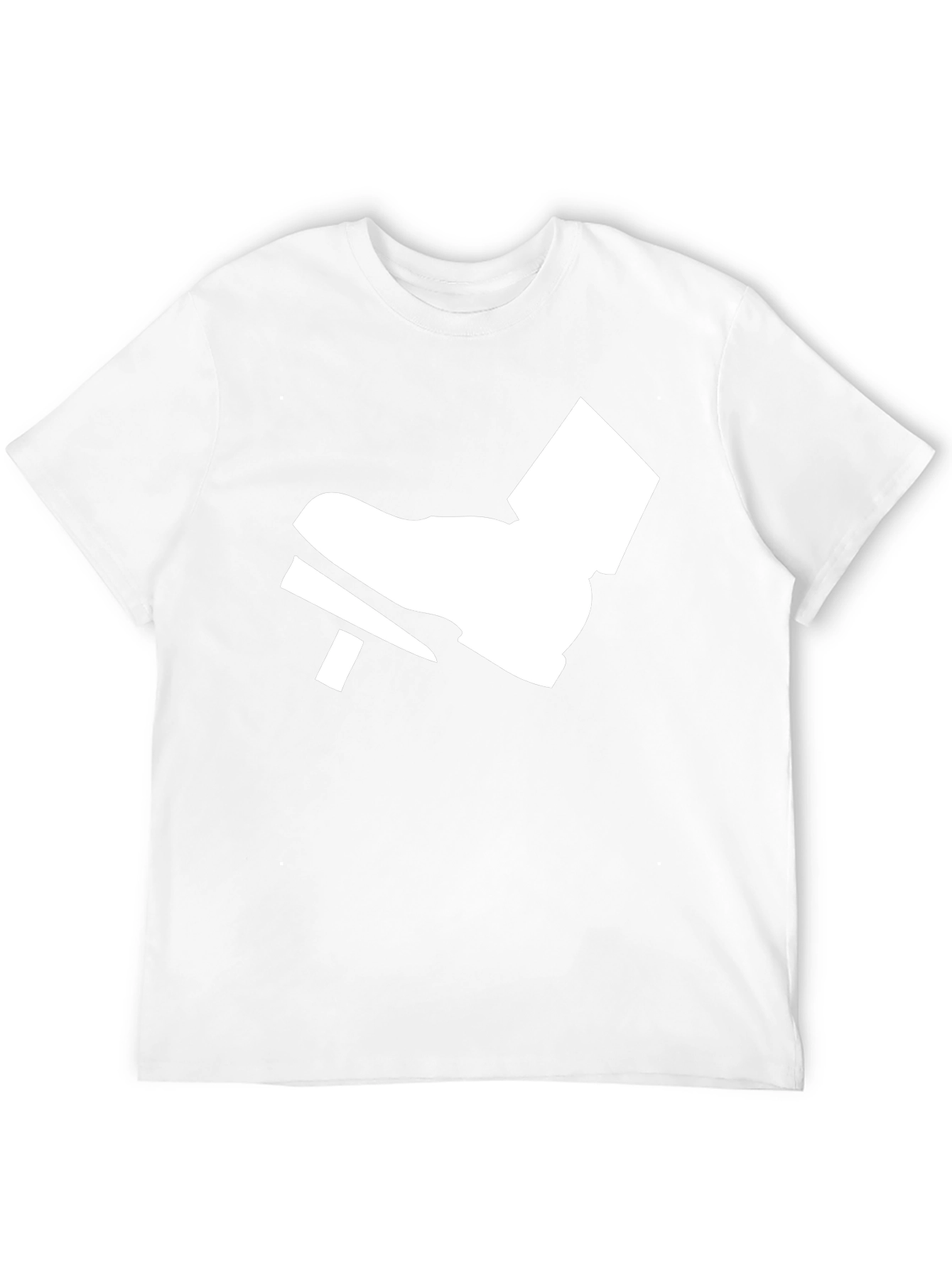 Black T-Shirt with White Foot Pedal Design