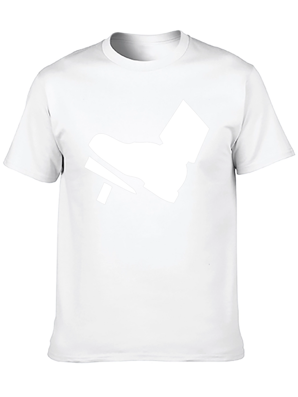 Black T-Shirt with White Foot Pedal Design