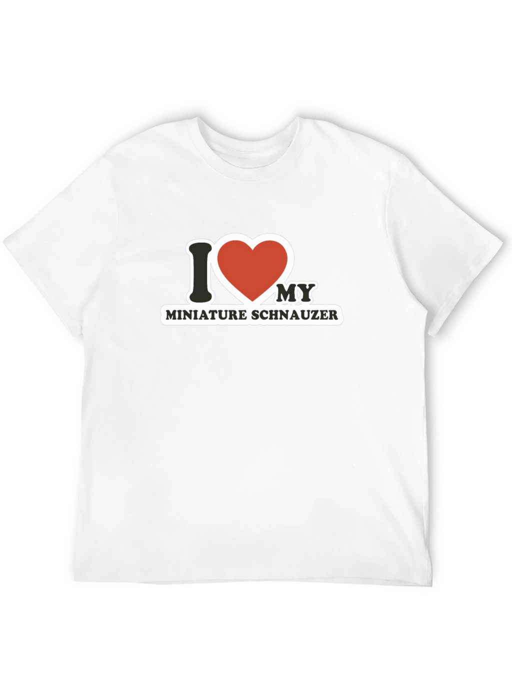 I Heart My Miniature Schnauzer T-Shirt