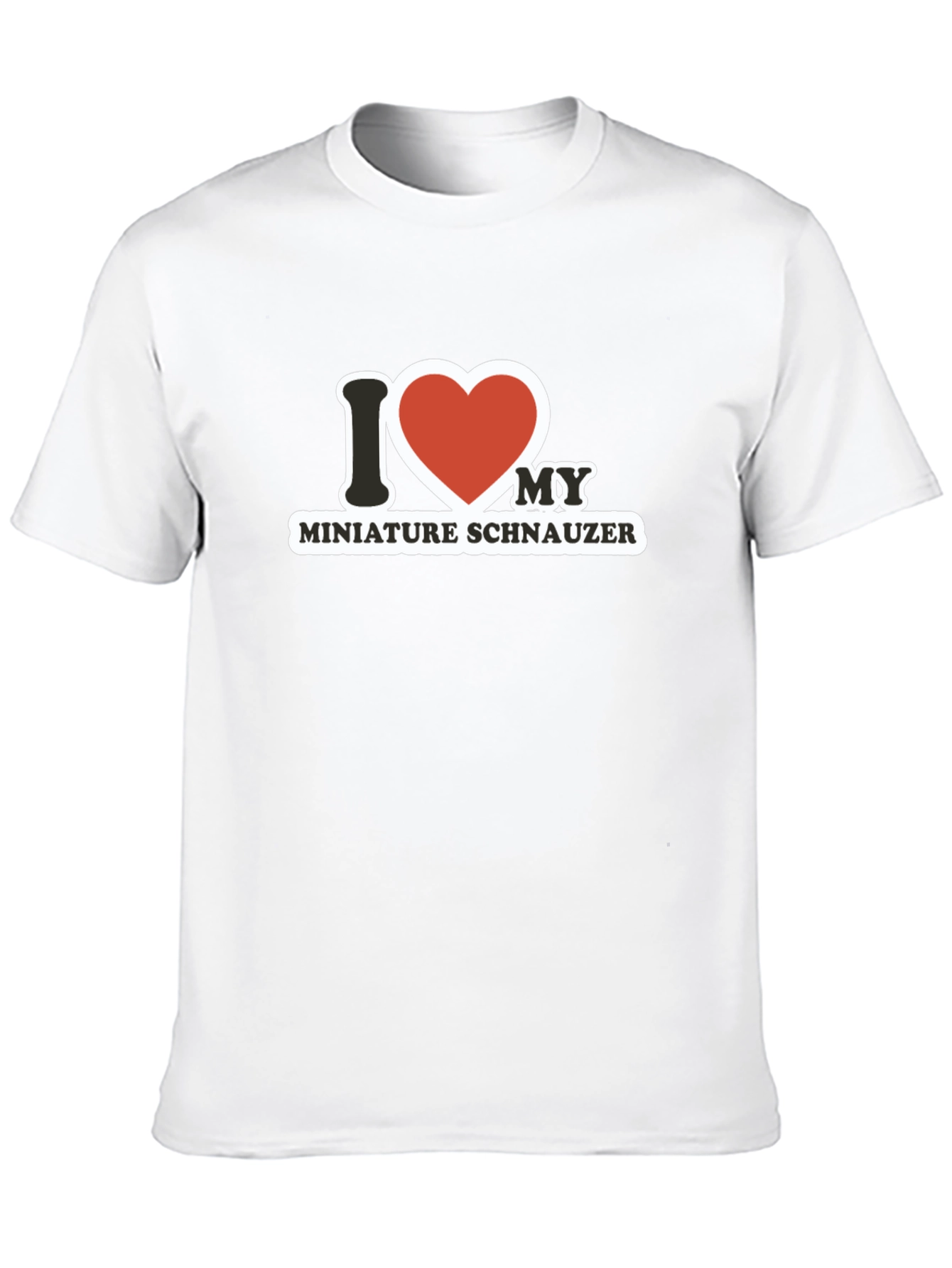 I Heart My Miniature Schnauzer T-Shirt