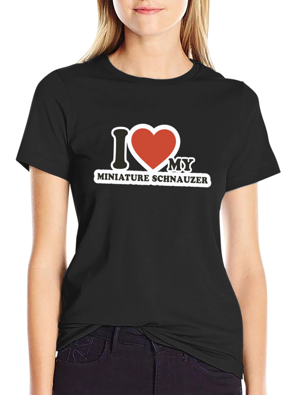 I Heart My Miniature Schnauzer T-Shirt