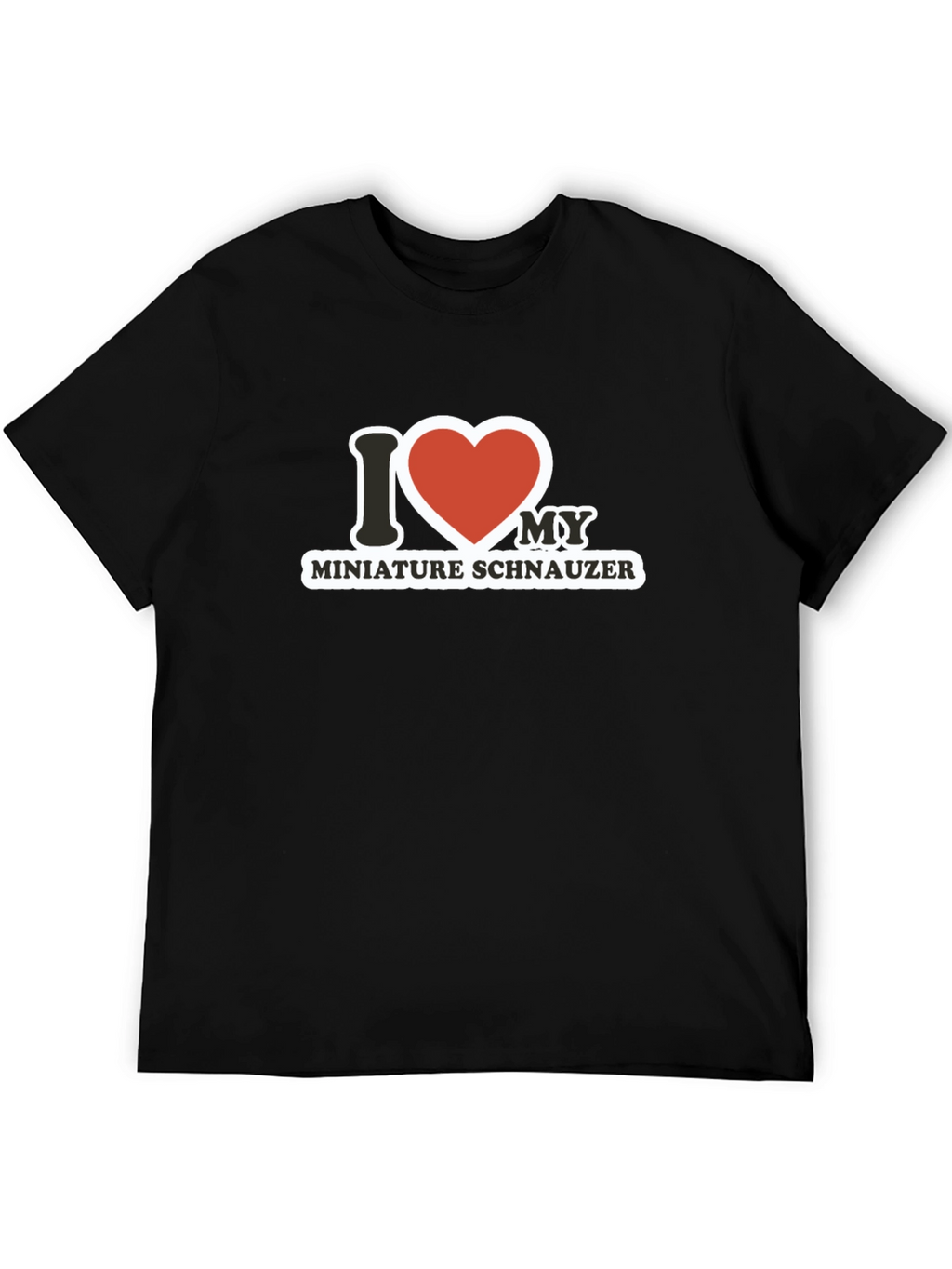 I Heart My Miniature Schnauzer T-Shirt