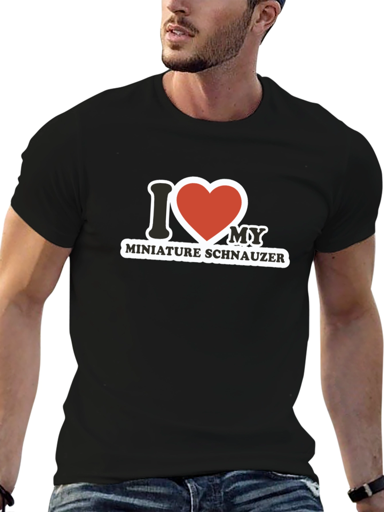 I Heart My Miniature Schnauzer T-Shirt
