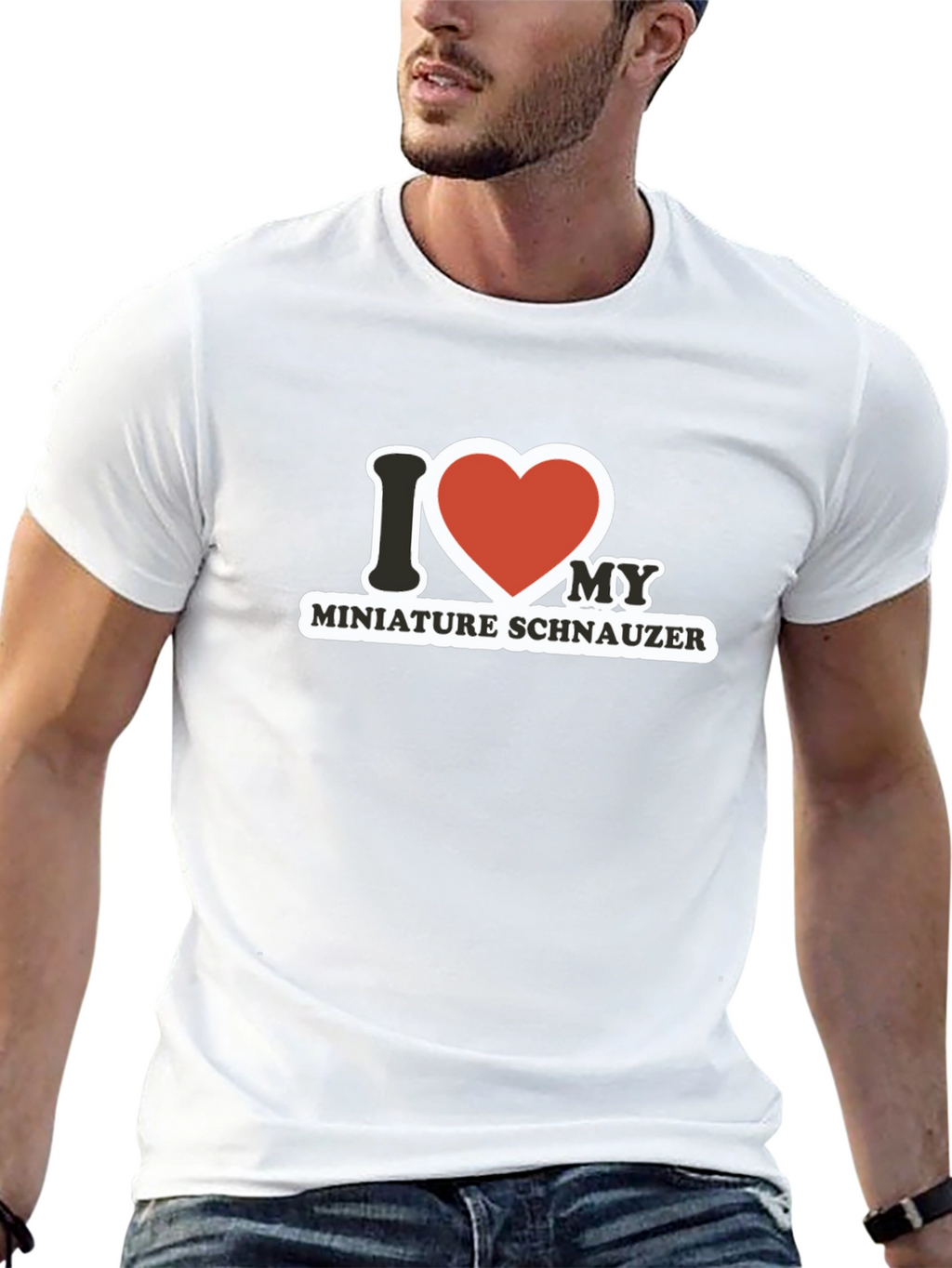 I Heart My Miniature Schnauzer T-Shirt