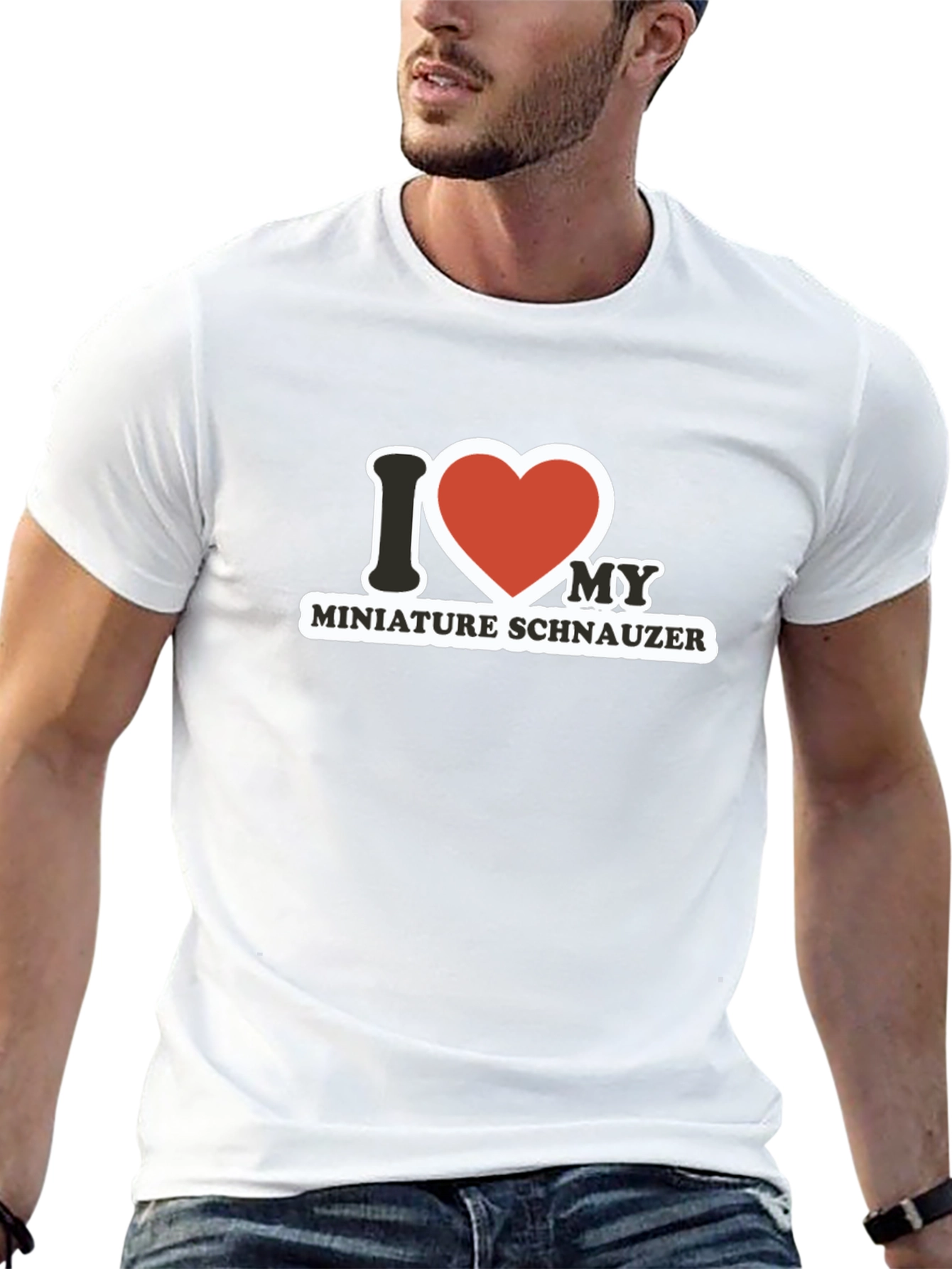 I Heart My Miniature Schnauzer T-Shirt
