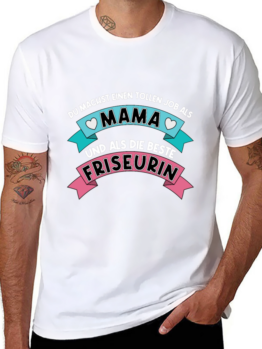 Mama Friseurin T-Shirt - Best Hairdresser Mom Ever!
