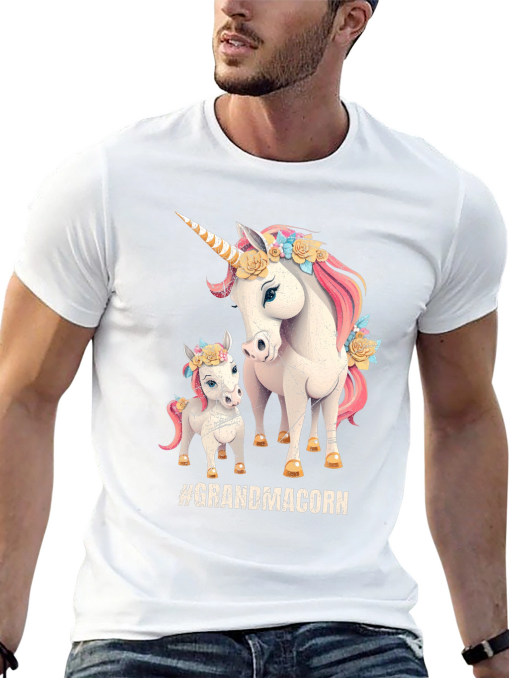 Grandmacorn T-Shirt: Unicorn Family Tee