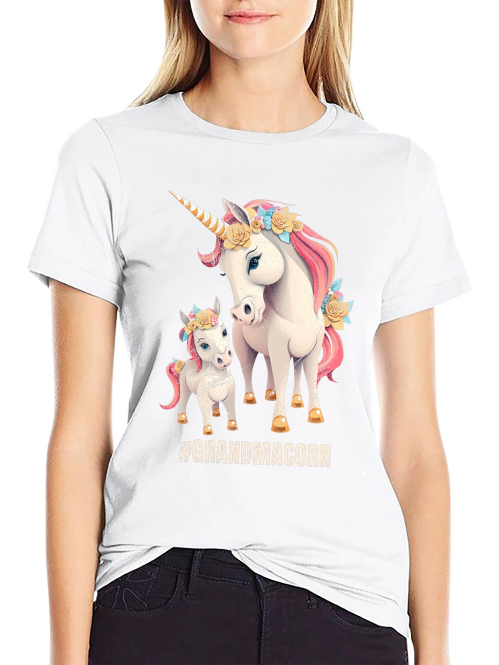 Grandmacorn T-Shirt: Unicorn Family Tee