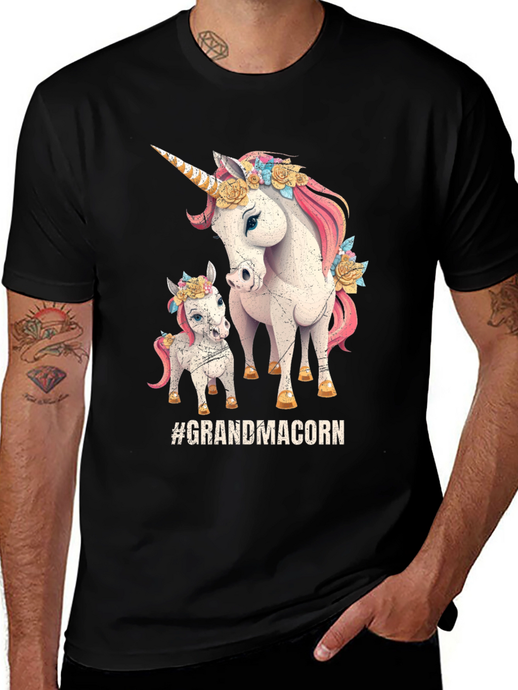 Grandmacorn T-Shirt: Unicorn Family Tee