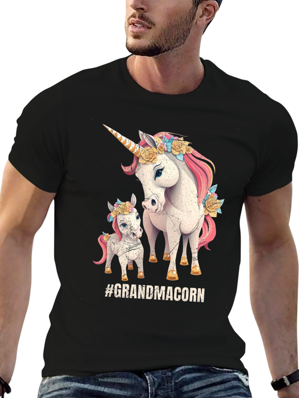Grandmacorn T-Shirt: Unicorn Family Tee