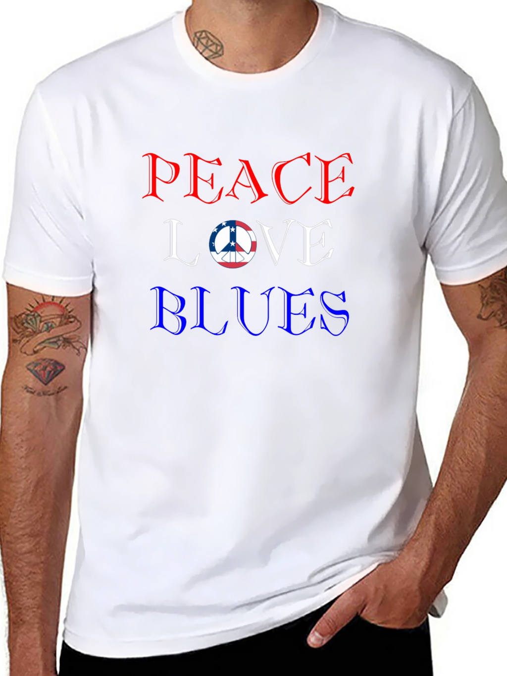 Peace Love Blues T-Shirt