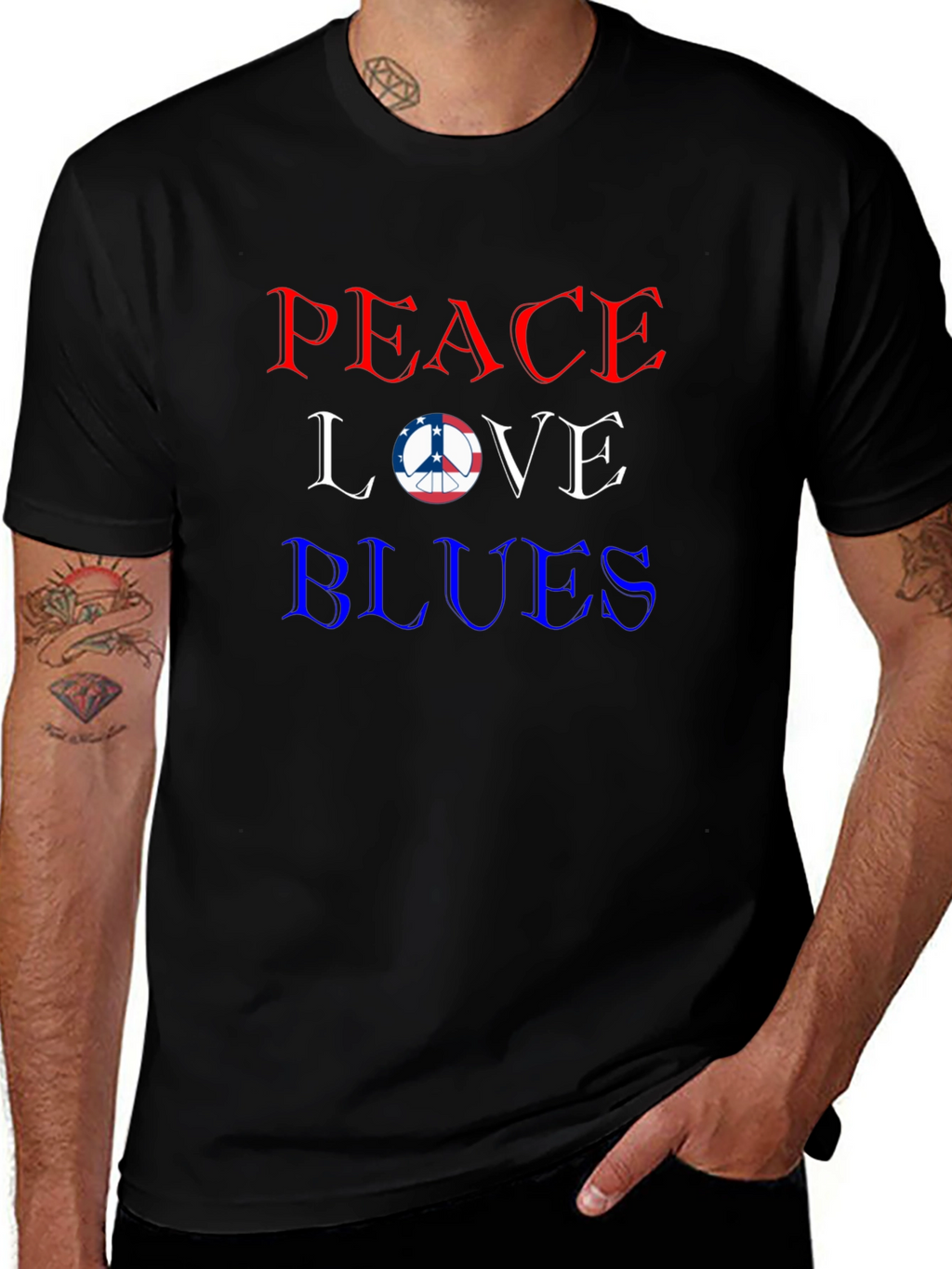 Peace Love Blues T-Shirt