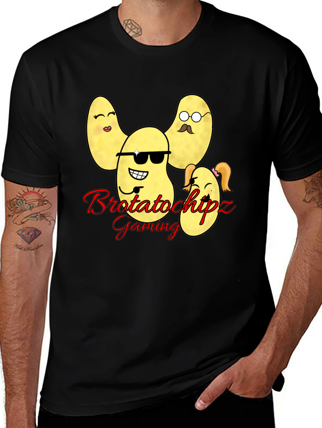 Brotatochipz Gaming T-Shirt - Funny Potato Family Tee