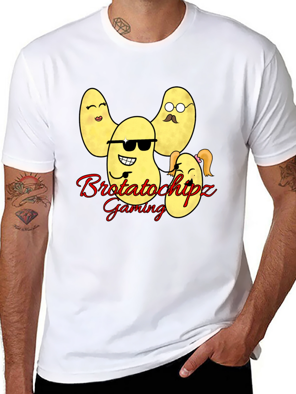 Brotatochipz Gaming T-Shirt - Funny Potato Family Tee