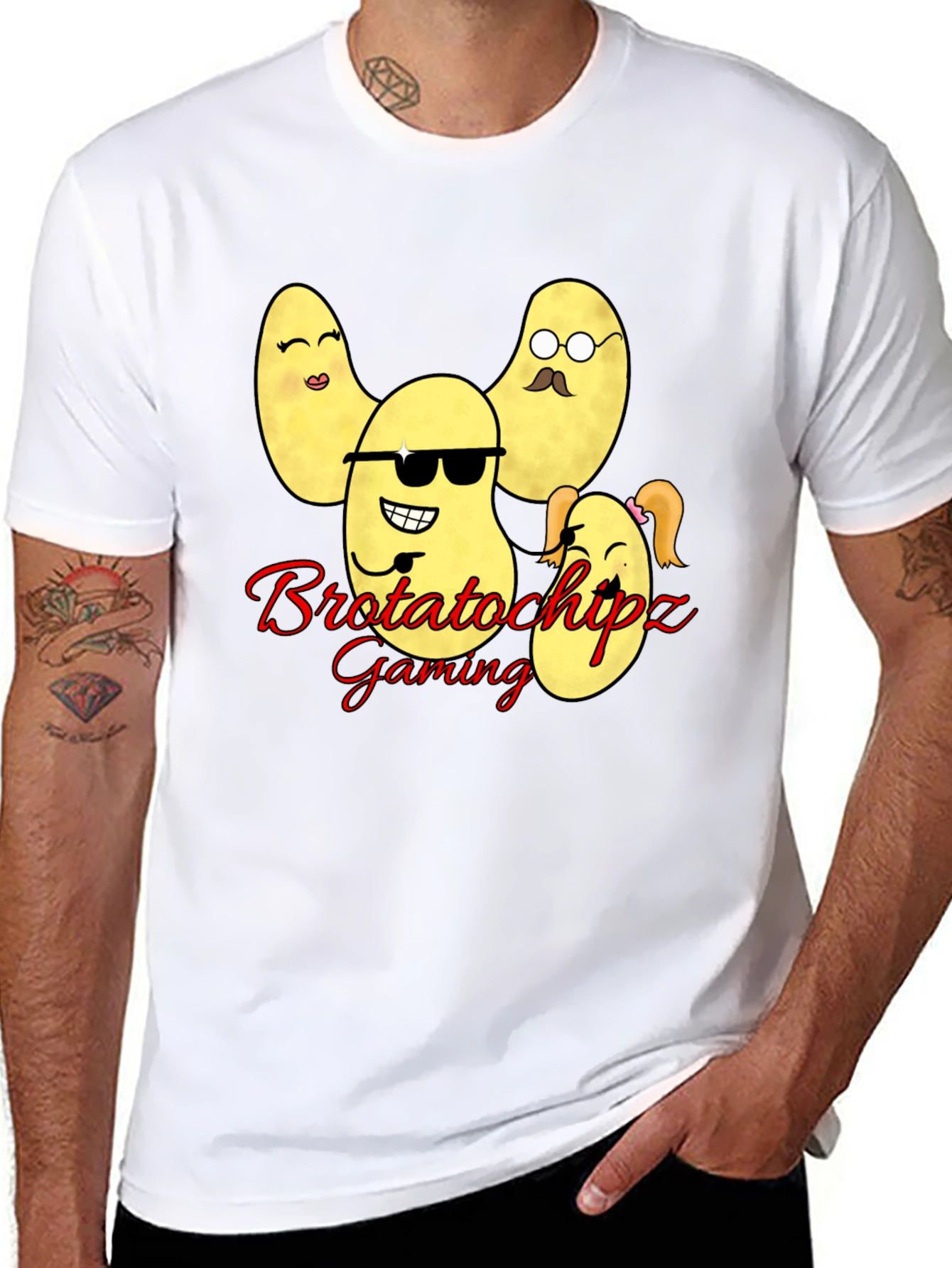 Brotatochipz Gaming T-Shirt - Funny Potato Family Tee