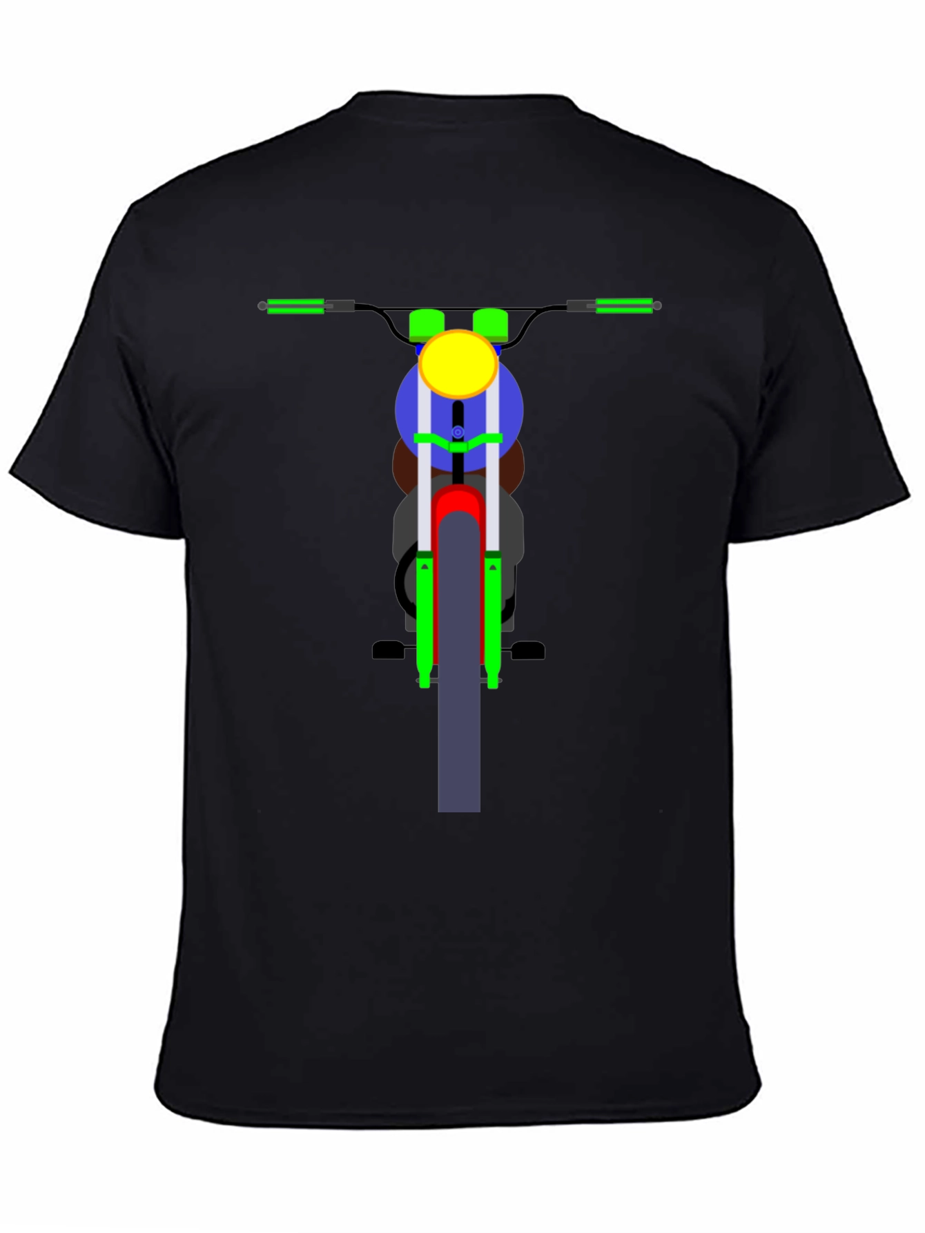 Motorcycle Graphic T-Shirt - Black