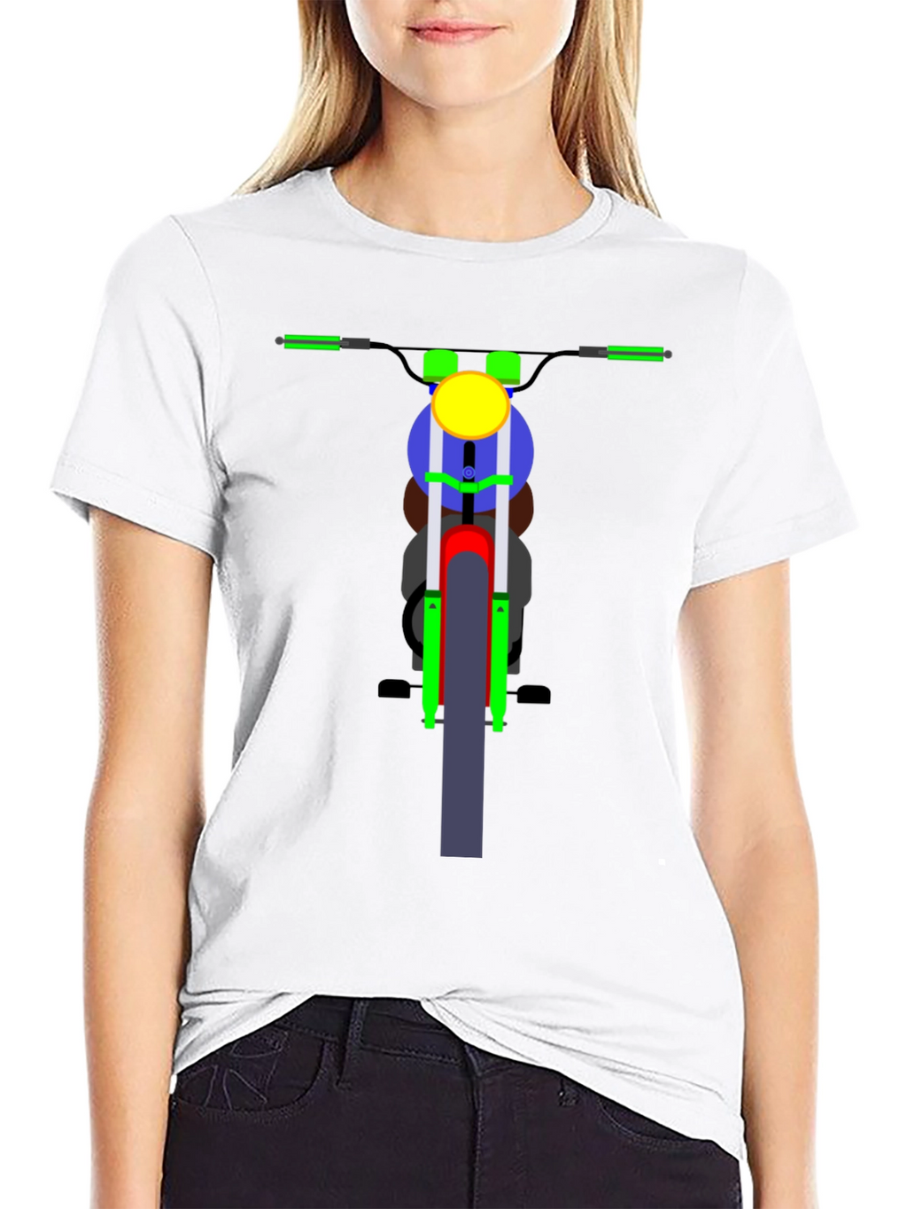 Motorcycle Graphic T-Shirt - Black